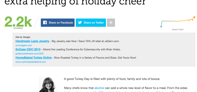 Thanksgiving Feature on Mashable